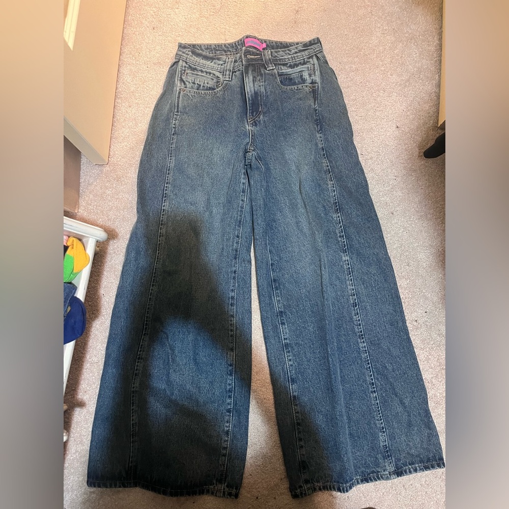 Edikted Hilla Side Split Baggy Jeans size XS